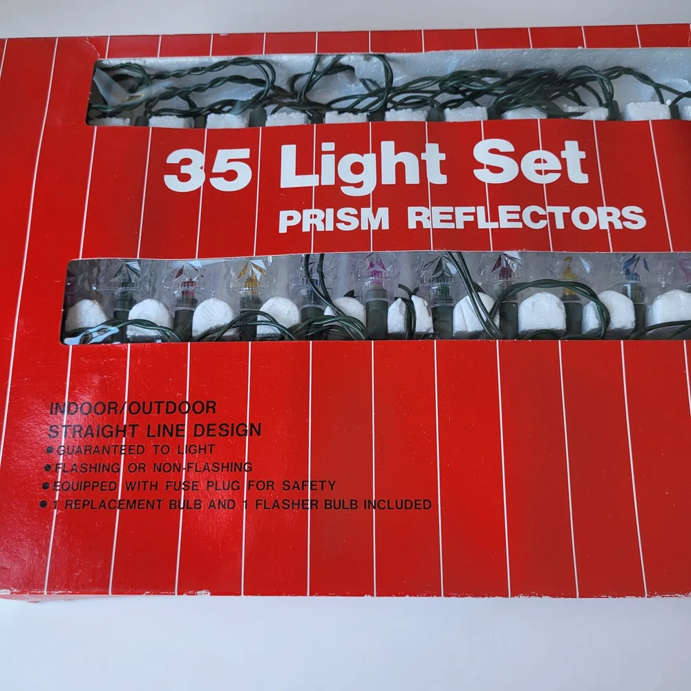 3 Light Sets Prism Reflectors 35 Light Set - Multicolore Prism String Lights
